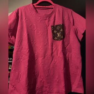 Pink Shirt with Logo Pocket